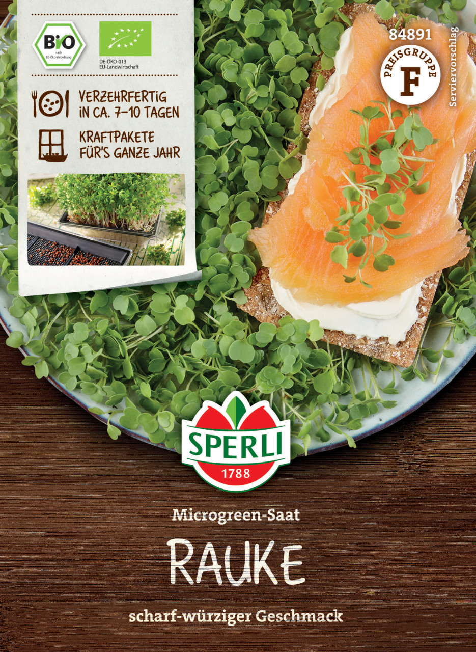 Sperli BIO Microgreen-Saat Rauke