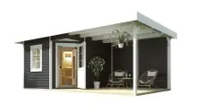 Weka Saunahaus SALO Gr. 2 Sparset 7,5 kW OS anthrazit