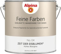 Alpina Feine Farben Wandfarbe No. 04 Zeit der Eisblumen - kühles blassgrau 2,5 L