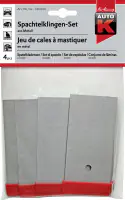 Auto-K Spachtelklingen-Set Metall 5 cm, 8 cm, 10 cm, 12 cm