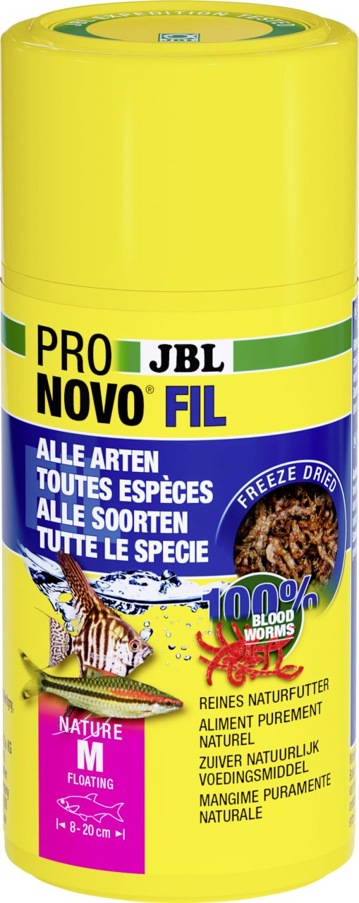 JBL Aquaristik JBL Fischfutter Pronovo Fil Rote Mückenlarven Fischfuttr 100 ml GLO629501318