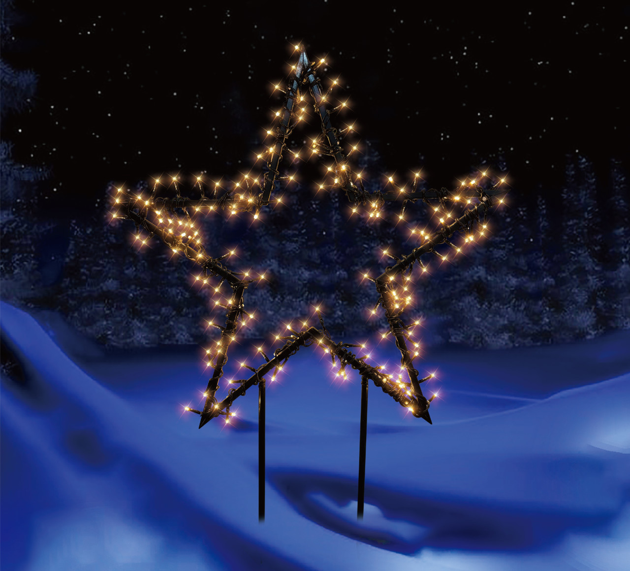 TrendLine LED Stecker Stern Ø 60 x 80 cm warmweiß GLO660120645