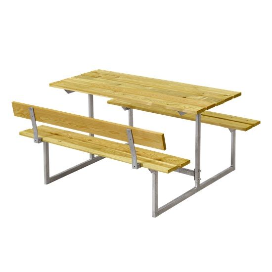 Plus Kindermöbel Basic 110 x 110 x 55 cm, 1 Rückenlehne, Kiefer/Fichte