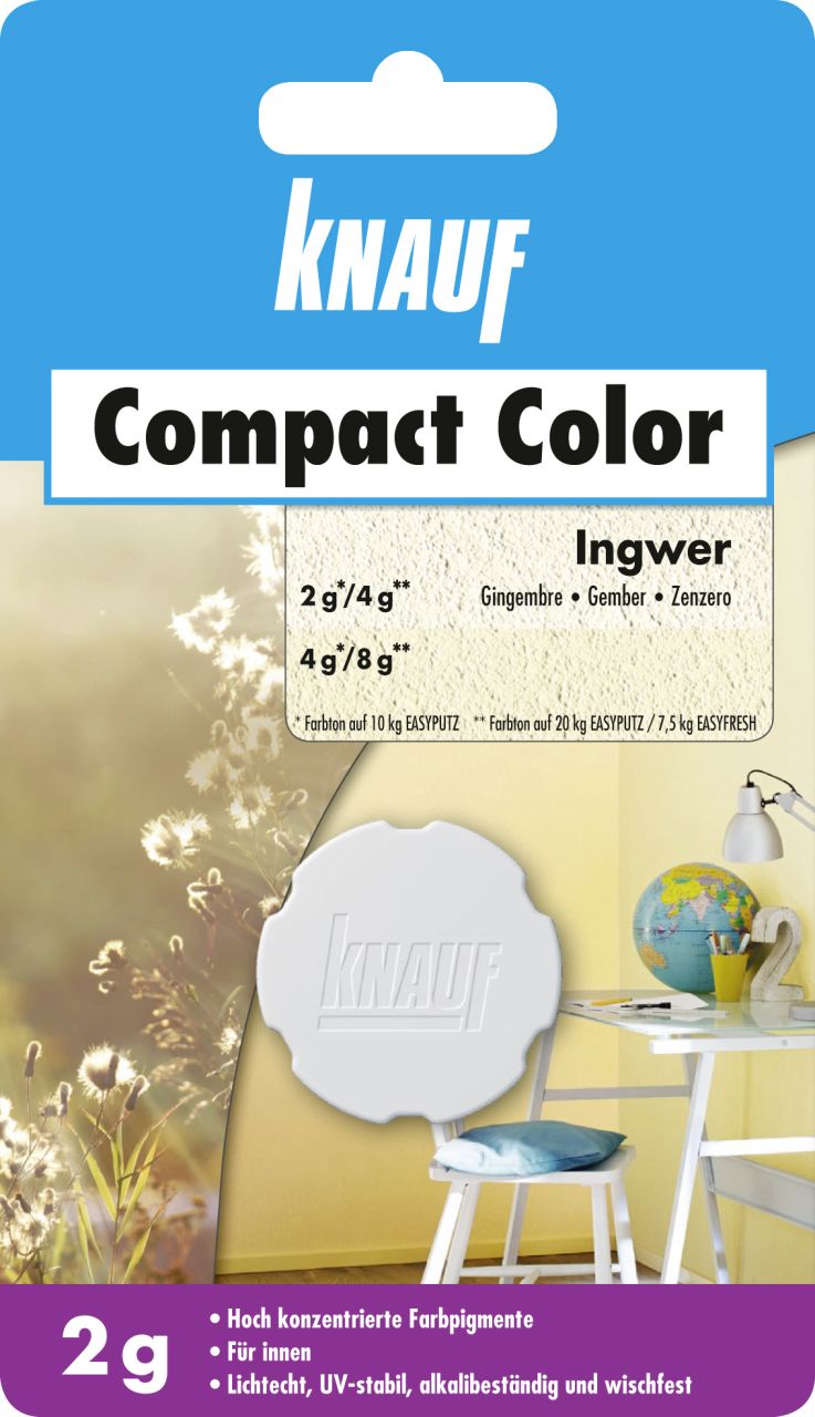 Knauf Farbpigment Compact Color 2 g ingwer GLO765052001