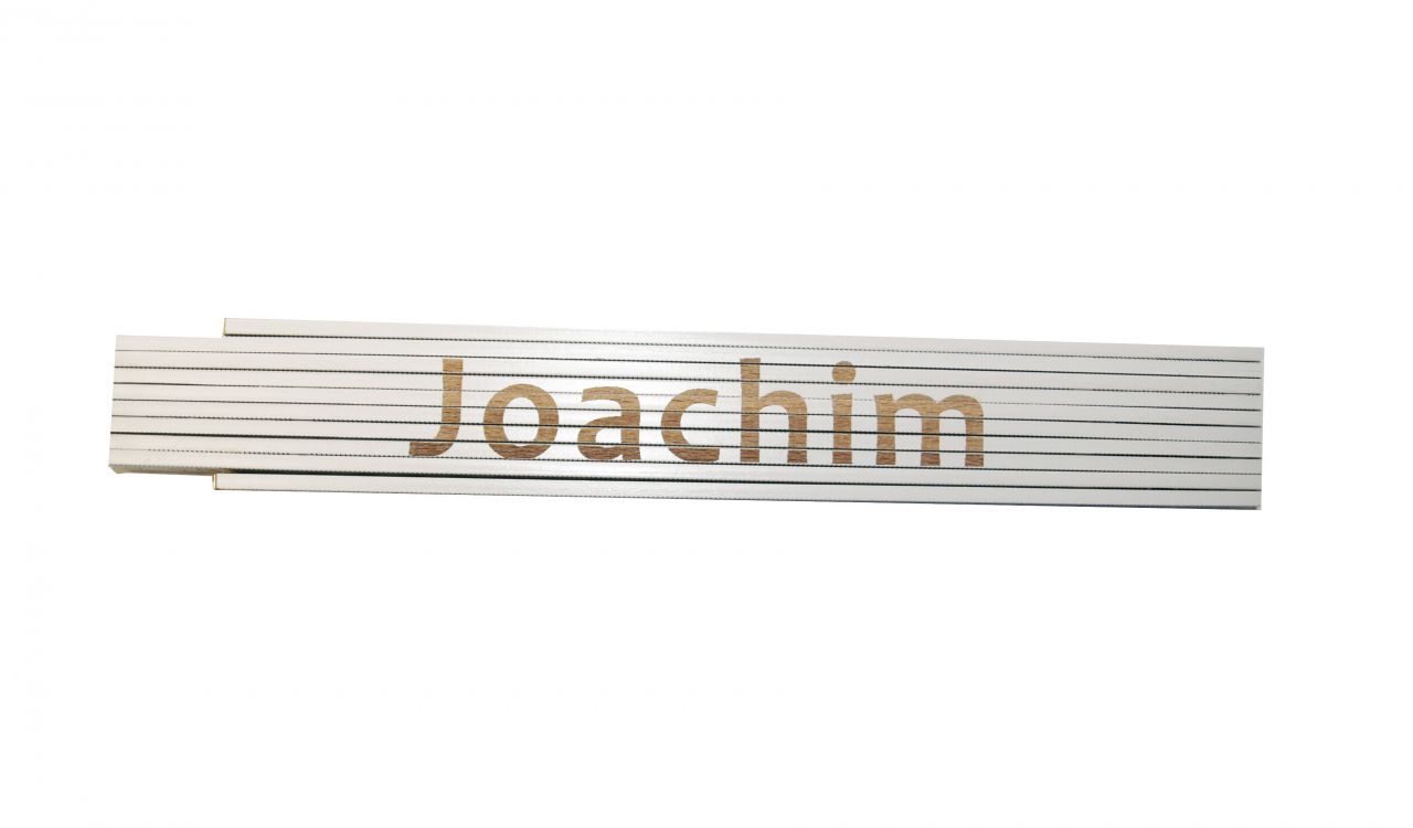 Zollstock Joachim 2 m weiß