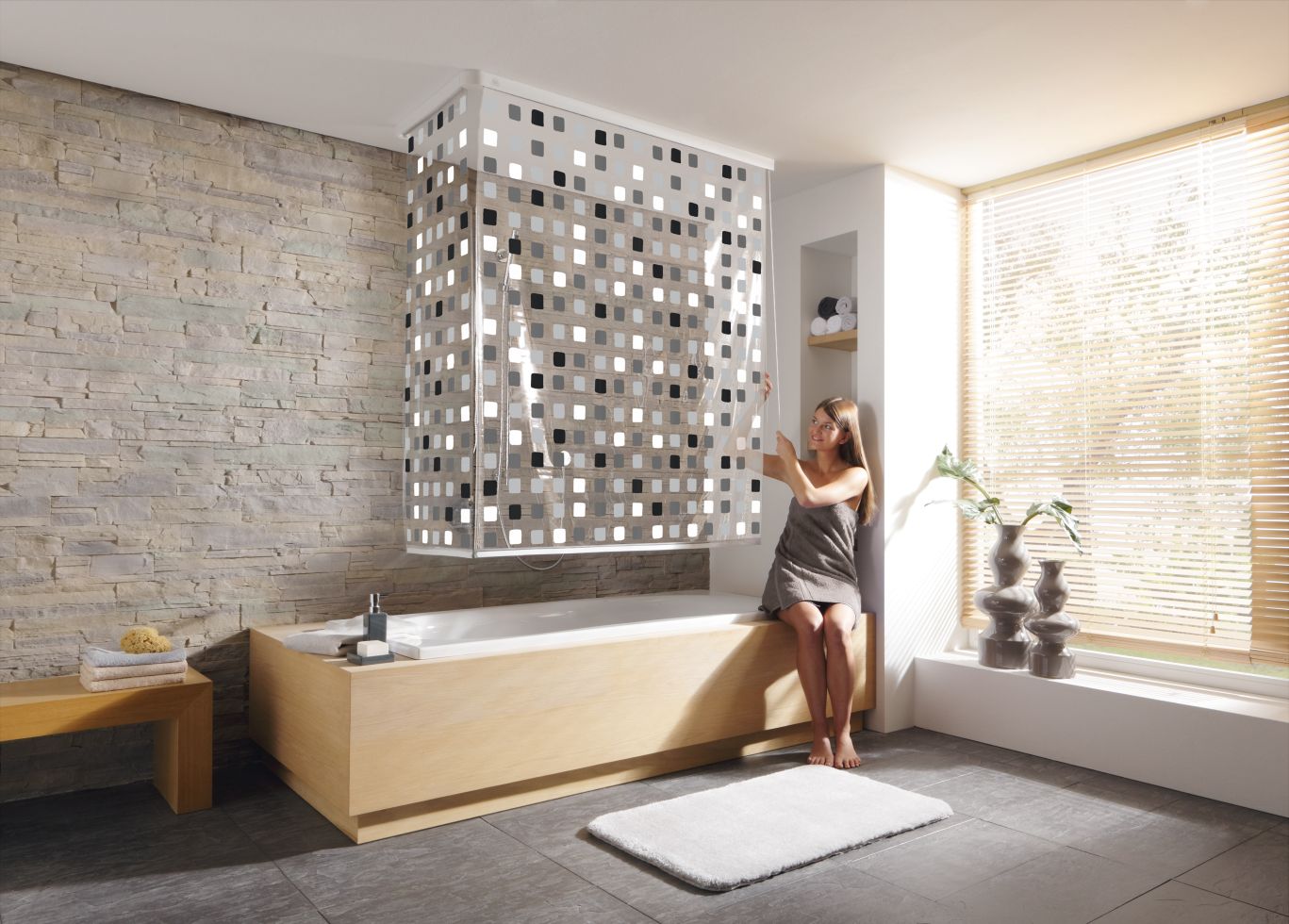 Kleine Wolke Duschrollo Schneeweiß 128 Cm X 240 Cm Für Leerkasette Kaufen Bei