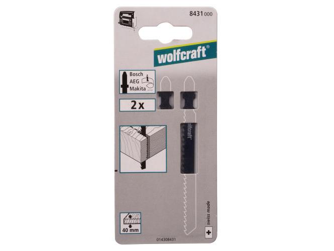 Wolfcraft Stichsägeblätter 8431000 100 mm T-Schaft 2 Stück