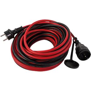 Verlängerungskabel Außen 25 m H05RR-F 3G1,5mm², schwarz rot