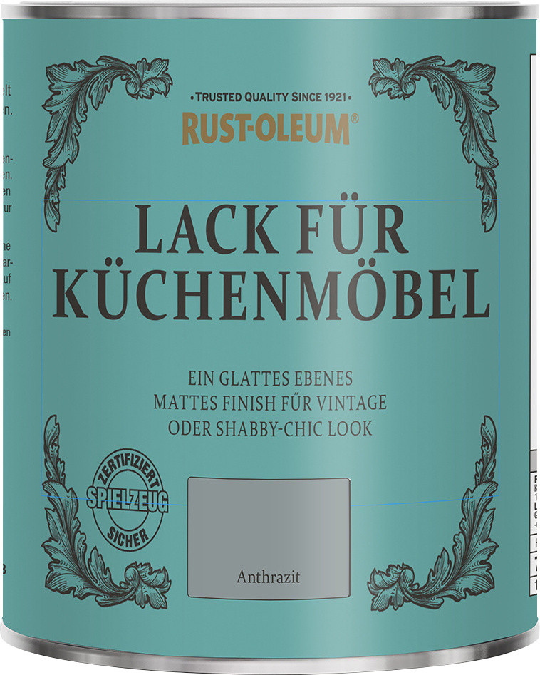 Rust-Oleum Lack für Küchenmöbel 750 ml anthrazit