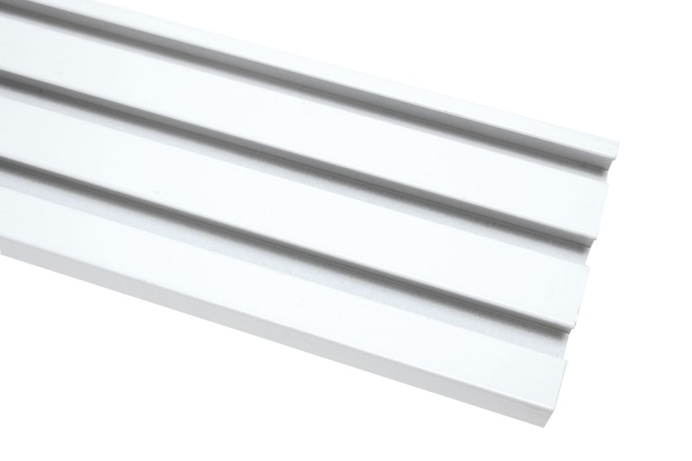 Gardinia Schiene für Flächenvorhang Atlanta weiß, 210 cm, 3-läufig