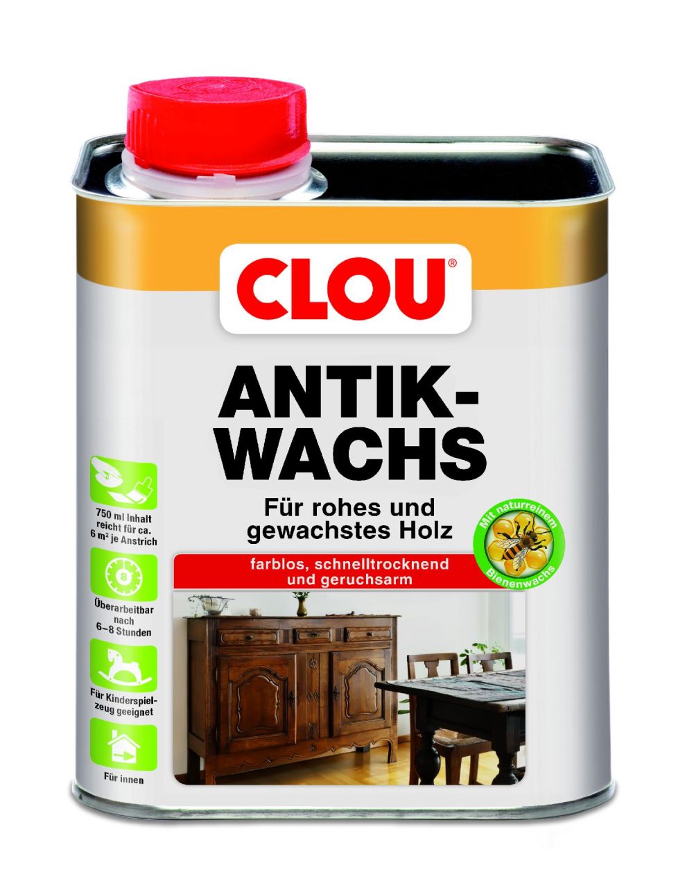 Clou Antikwachs W3 750 ml GLO765151443