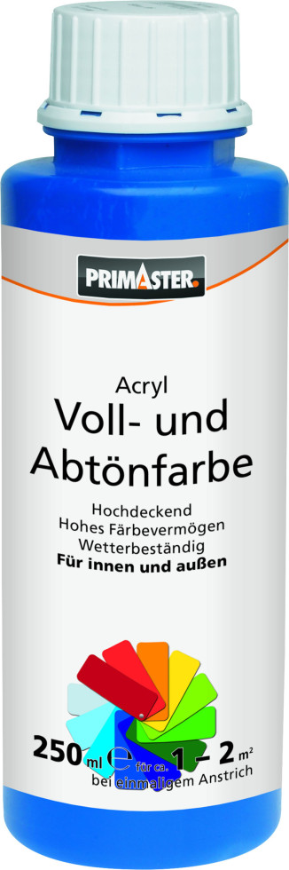 Primaster Voll- und Abtönfarbe 250 ml weiß matt
