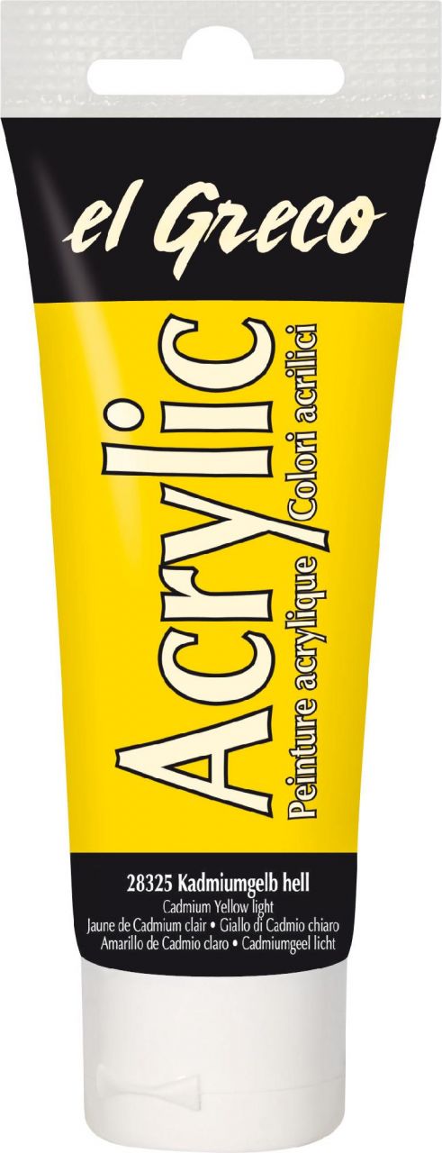 Kreul el Greco Acrylic Tube kadmiumgelb hell 75 ml GLO663201014