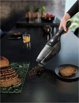 AEG Draadloze Stofzuiger, AS52HP25SH, Hygienic 5000, Vloermondstuk met LED- voorlicht, Meubelborstel, Vrijstaande parkeerfunctie, Hygiënefilter, wasbaar, 58% gerecycled kunststof, 80 dB, Shellwit