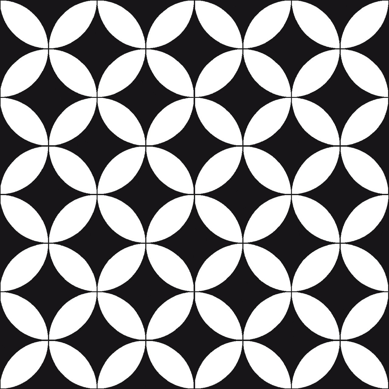 Bodenfliese Feinsteinzeug Casablanca Chess 20 x 20 cm weiß-schwarz