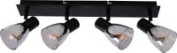 Primaster LED-Deckenlampe 4er Spot Miami E14 48 x 12,5 cm schwarz