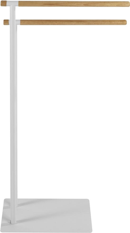 Wenko Handtuch- und Kleiderständer Macao Edelstahl, weiß, 2-armig