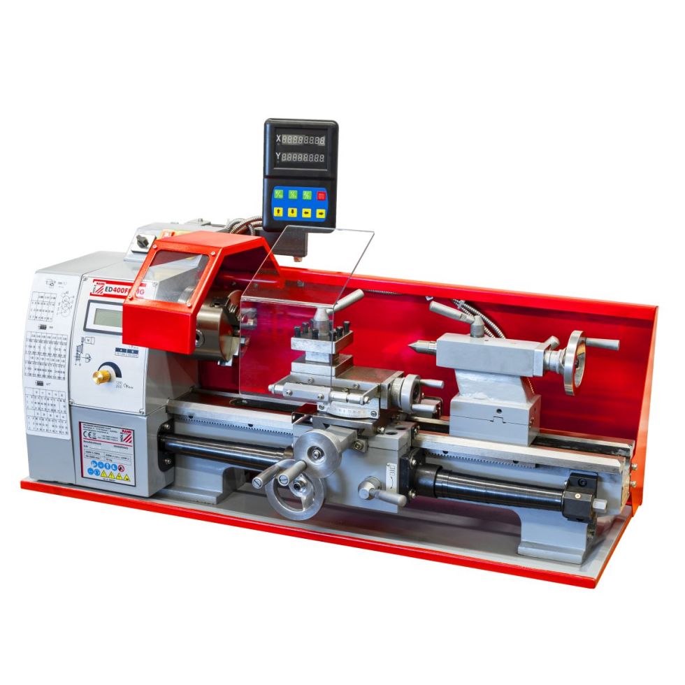 Holzmann Metalldrehbank ED400FDDIG_230V Geschwindigkeit variabel GLO761320136