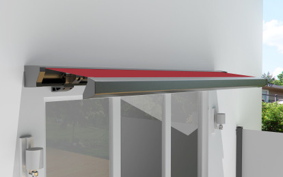 Primaster KassettenMarkise 3,5 x 3 m elektrisch rot kaufen Globus