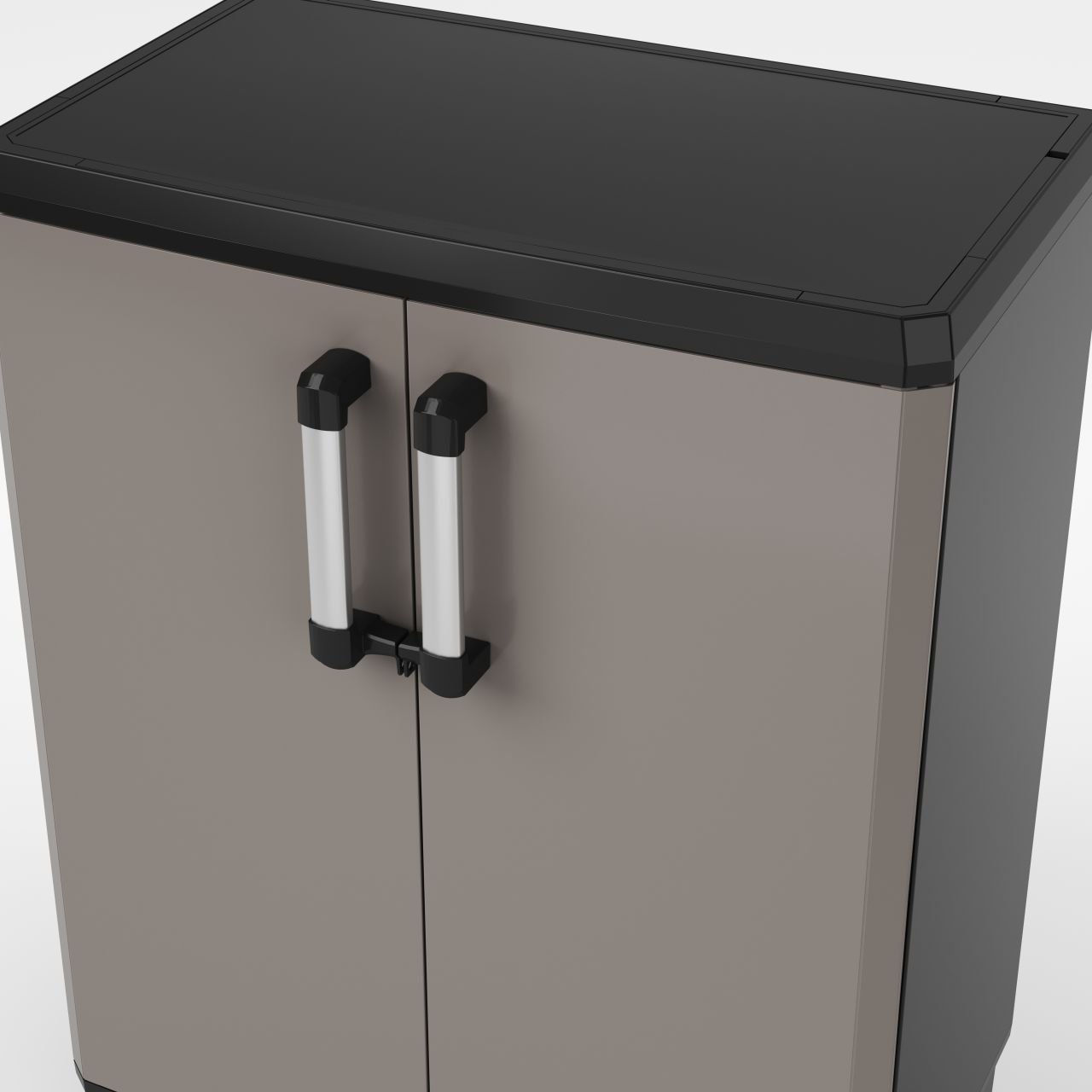 Keter Kunststoffschrank Pro niedrig 68 x 39 x 90 cm Gartenschrank - Bild 4 von 7