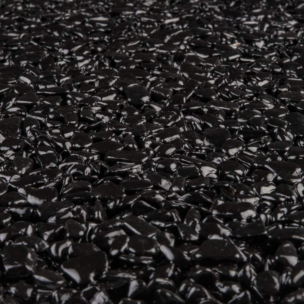 RAVELLO Steinteppich Boden Indoor Körnung Gross Farbe schwarz 26 kg Set GLO776059614