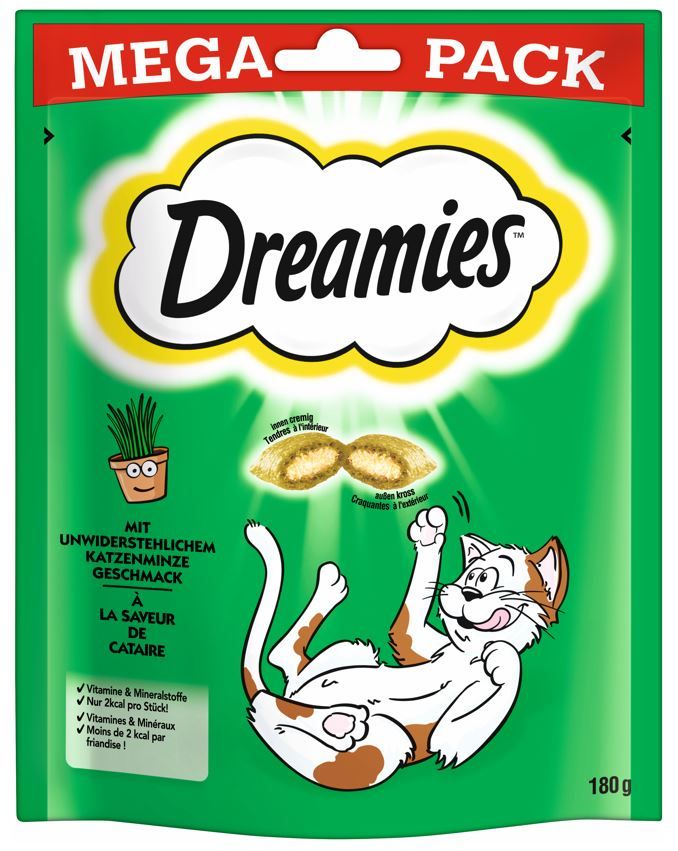 Dreamies Snacks mit Katzenminze Katzensnack 180 g GLO629206434