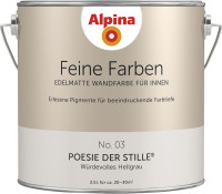 Alpina Feine Farben Wandfarbe No. 03 Poesie der Stille - würdevolles hellgrau 2,5 L
