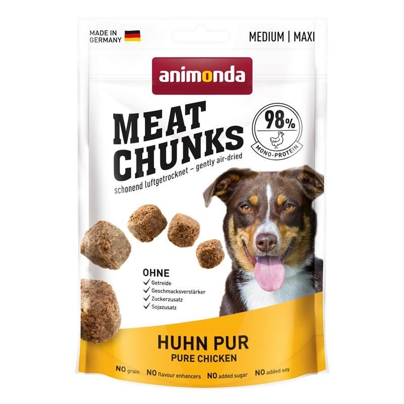 Animonda Meat Chunks Adult Huhn pur 80g für ausgewachsene Hunde GLO629306615
