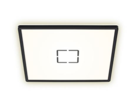 Briloner Slim LED Panel Free schwarz 42x 42 cm mit Backlight-Effekt
