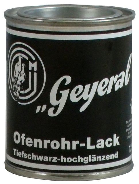 Geyeral Ofenrohr-Lack 125 ml tiefschwarz hochglänzend GLO765100767