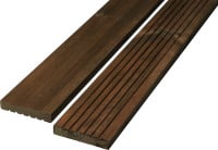 Rettenmeier Terrassendiele Kiefer 200 x 14,5 x 2,8 cm Teakfarben