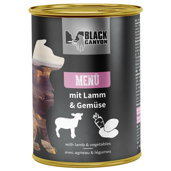 Black Canyon Hundenassfutter Adult Menü getreidefrei 410 g Lamm