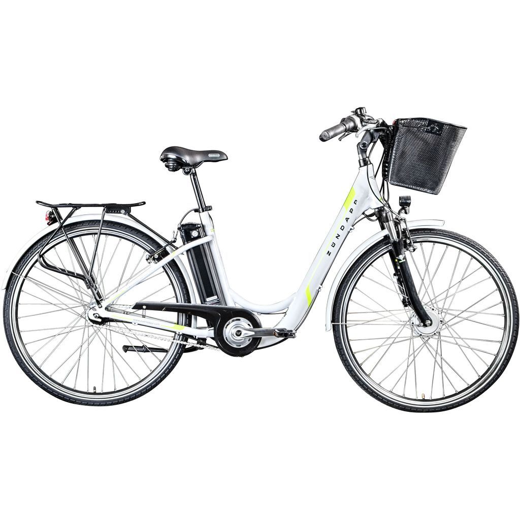 Zündapp Damen Grün/Orange/Elfenbein Z517 E Bike 28 Zoll Pedelec Hollandrad E Fahrrad 160 - 185 Cm Mit 7 Gang Nabenschaltung Rücktritt Citybike Nabenmotor - Image 2