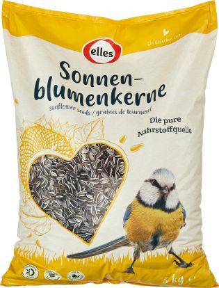 Schwarze Sonnenblumenkerne 5kg - Ganzjahresfutter Für Wildvögel | POSH