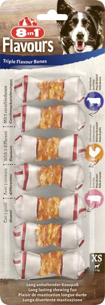 8in1 Flavours Kauknochen Triple Flavour XS GLO629306270