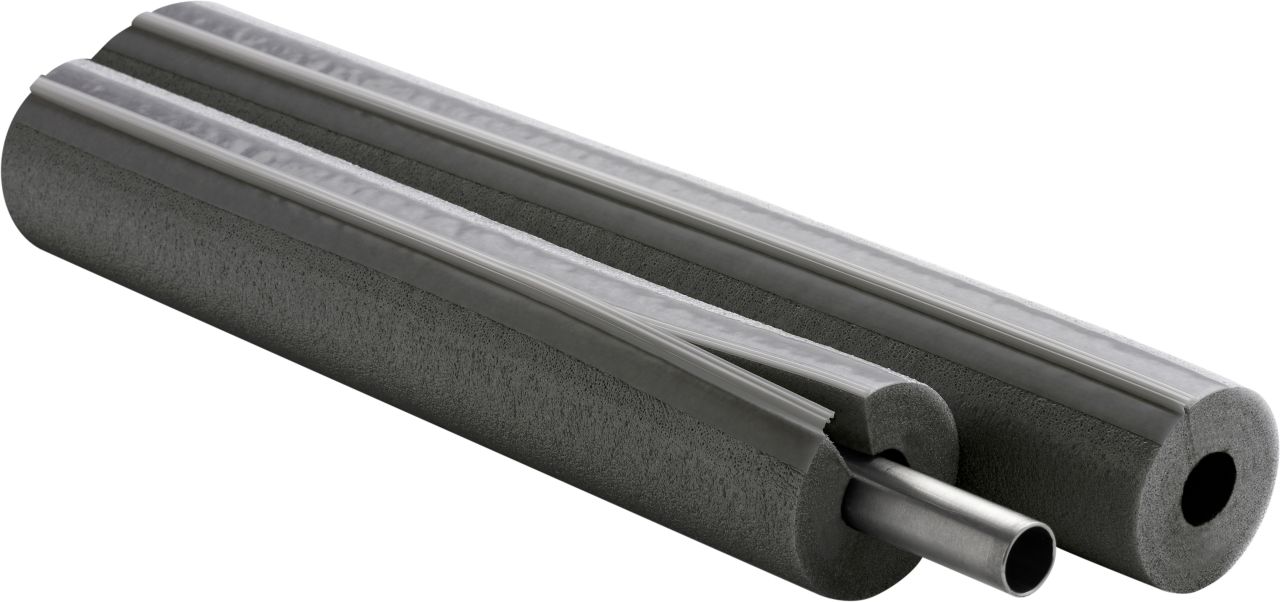 Climatube Zip PE-Rohrisolierung grau, Zipverschluss, 28-15, 1 Meter