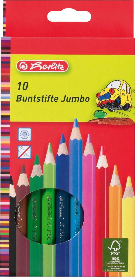 herlitz Dicke Buntstifte 10 Stück GLO671203469