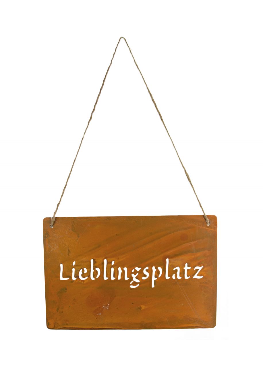 Riffelmacher Schild zum Hängen Lieblingsplatz 30 x 20 cm GLO660103672