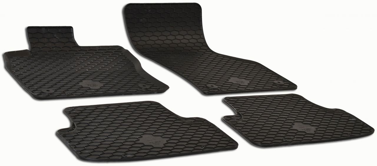 Walser Passform Fußmatten Gummi RubberLine für Audi A3, VW Golf VII, Seat Leon 2013-Heute, VW Golf V GLO680301004