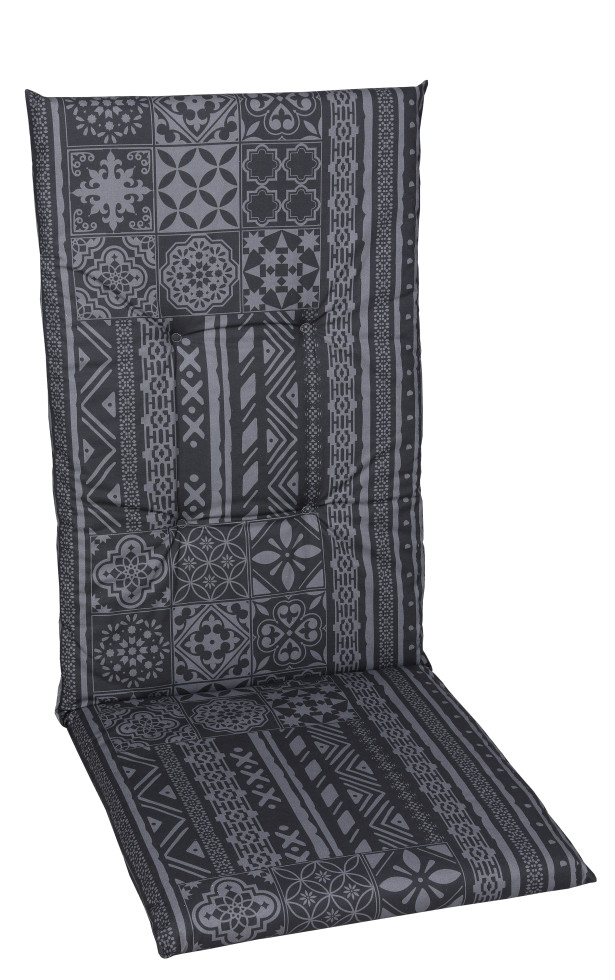 GO-DE Mittellehner-Auflage 108 cm x 48 cm x 5 cm, grau, anthrazit