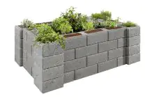 Kann Hochbeet-Set 4 Garten 230 x 150 x 85 cm grau