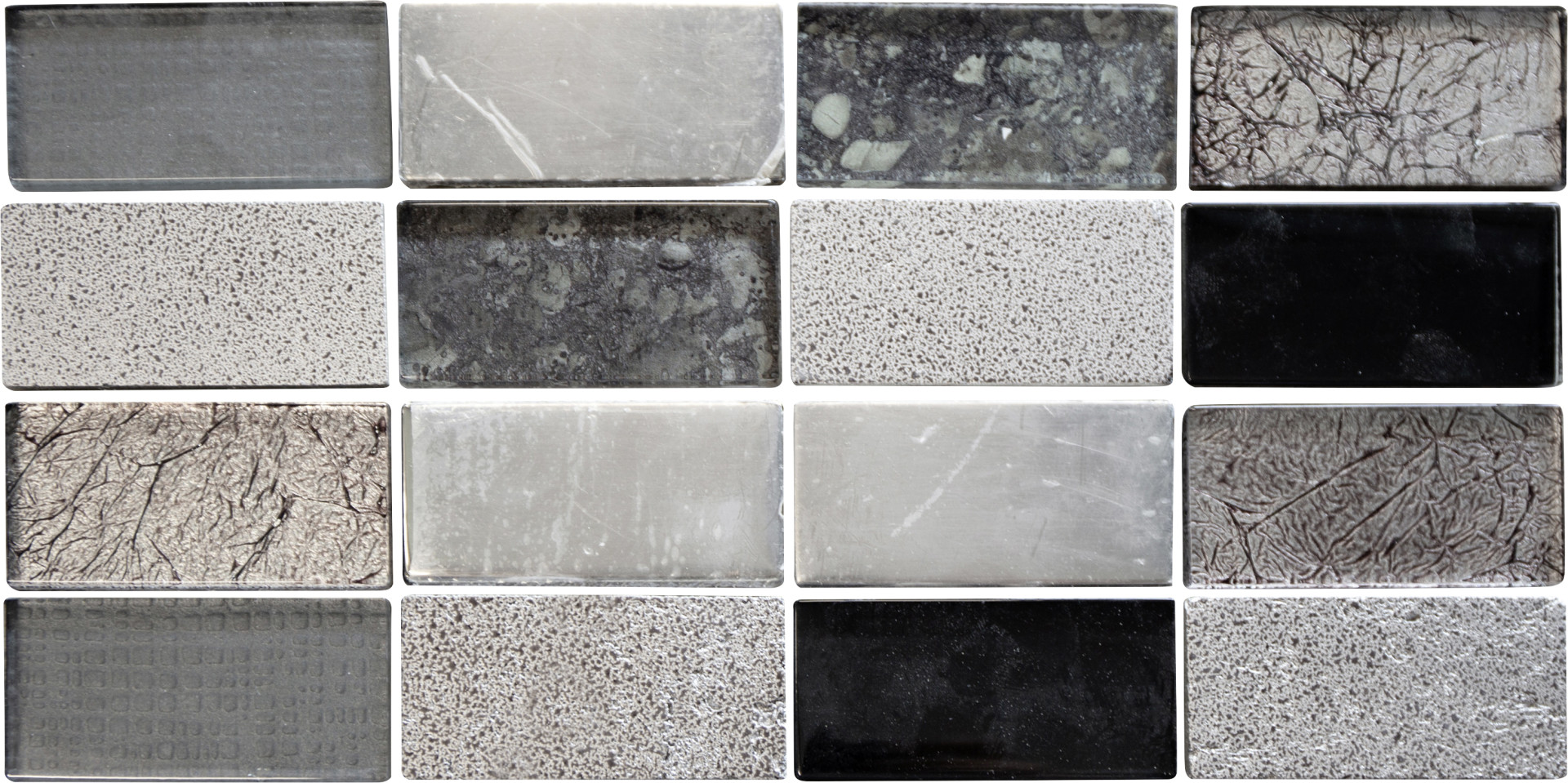 Vabene Mosaik Pronto uno 15 x 30 cm grau-schwarz GLO776058300