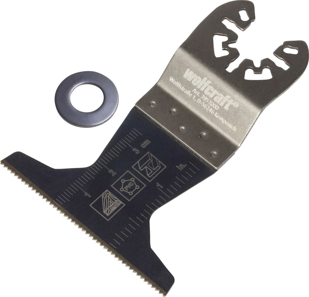 Wolfcraft Schleifplatte PRO - 80mm HM-bestreut Für Vibrationssägen, Bautensanierung