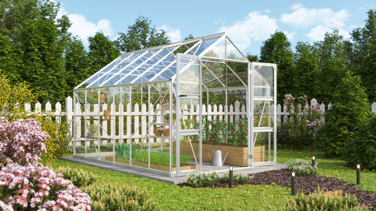 Vitavia Gewächshaus Domus 9900 257 x 386 cm 3 mm ESG