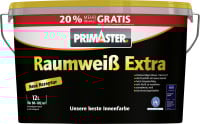 Primaster Raumweiß Extra Wandfarbe konservierungsmittelfrei weiß matt 12 L