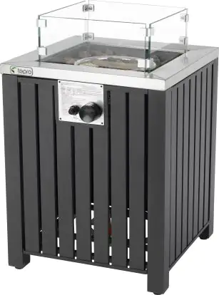 Tepro Gasfeuerstelle, anthrazit 50 x 50 x 78 cm