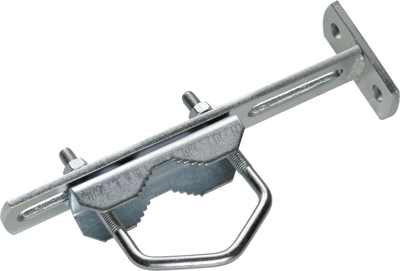 Schwaiger Mastabstandshalter 55 mm silber, Stahl verzinkt, 40 mm Tiefe GLO697203660