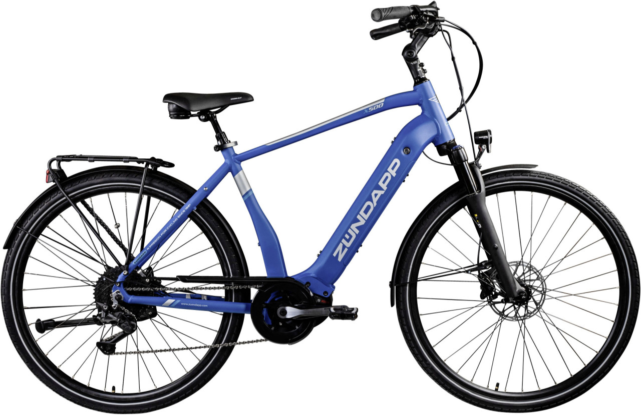 Zündapp E-Bike Trekking X500 28 Zoll 10-Gang 500 Wh blau