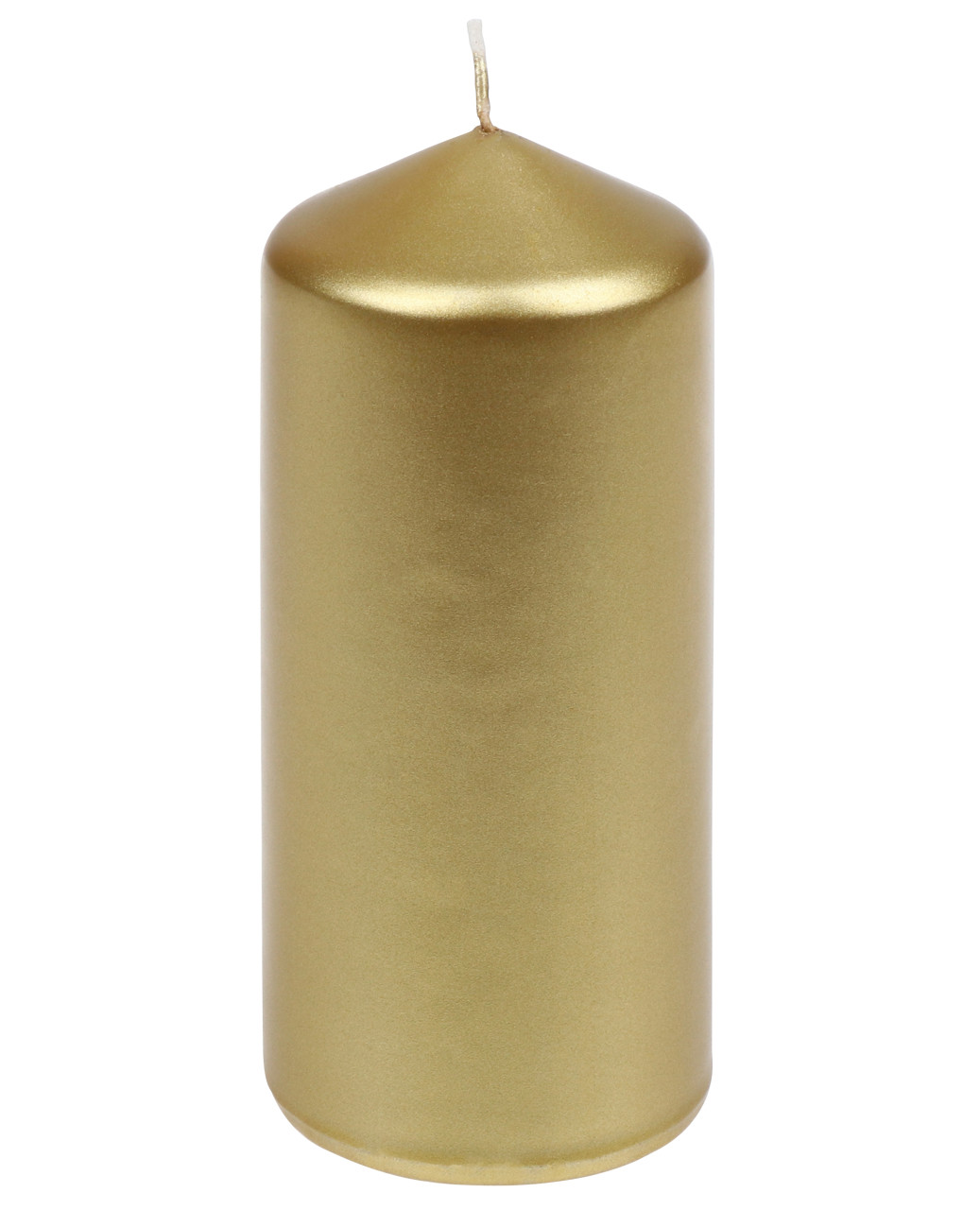Steinhart Stumpenkerze Edelglanz Ø 5,7 x 13 cm gold