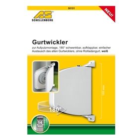 Schellenberg Aufschraubwickler aufklappbar Mini weiß ohne Rollladengurt ...